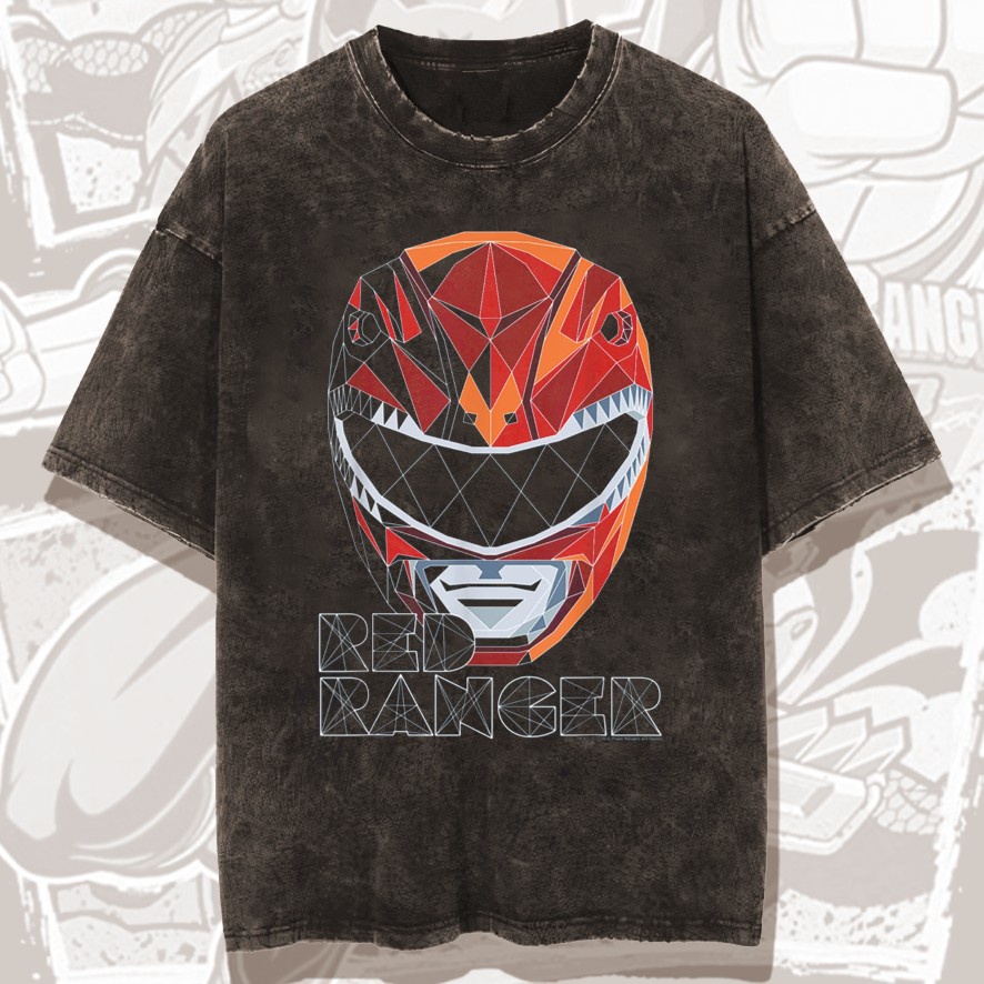 Jual Anime 90's Vintage Wash T-shirt Power Rangers 