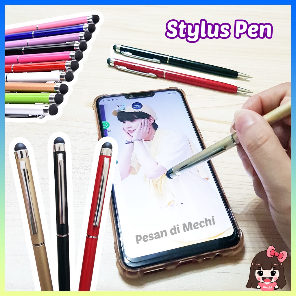 Jual Stylus Pen Pulpen Layar Hp 2 In 1 Ballpoint Tulis Gambar Di