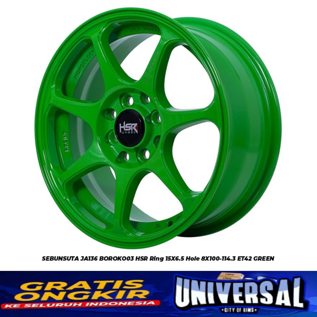 Jual velg mobil Racing Hsr Sebunsuta R15 Lobang 4 Untuk 1st, Agya ...