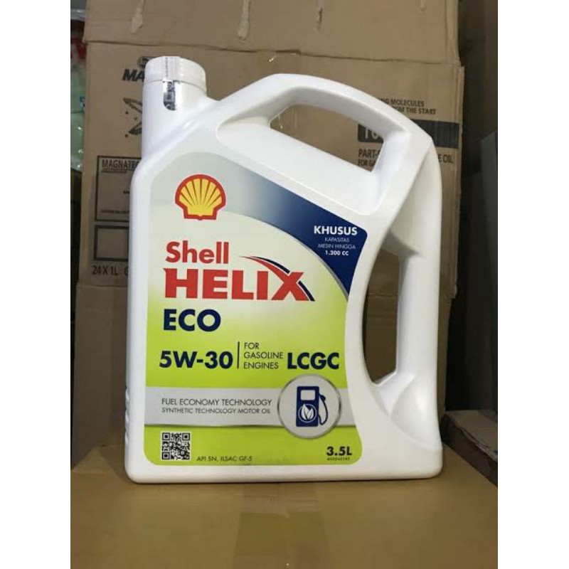 Jual SHELL ECO LCGC SAE 5W- 30 3.5L ORIGINAL | Shopee Indonesia
