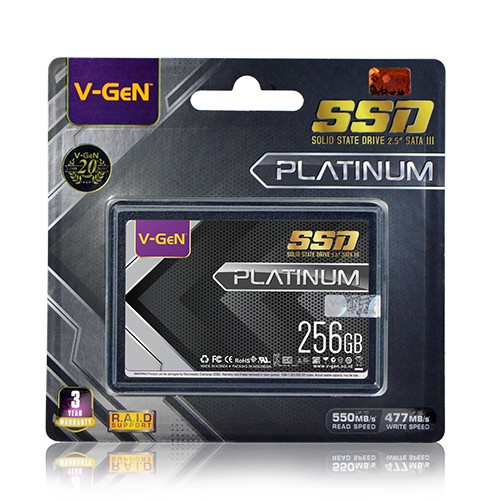 Jual Solite State Drive SSD V-GeN PLATINUM 256GB SATA 3 | Shopee Indonesia