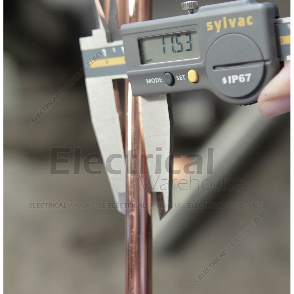 Jual COPPER ROD TEMBAGA 1/2 Inch 2 Meter (GROUND GROUNDING 1/2