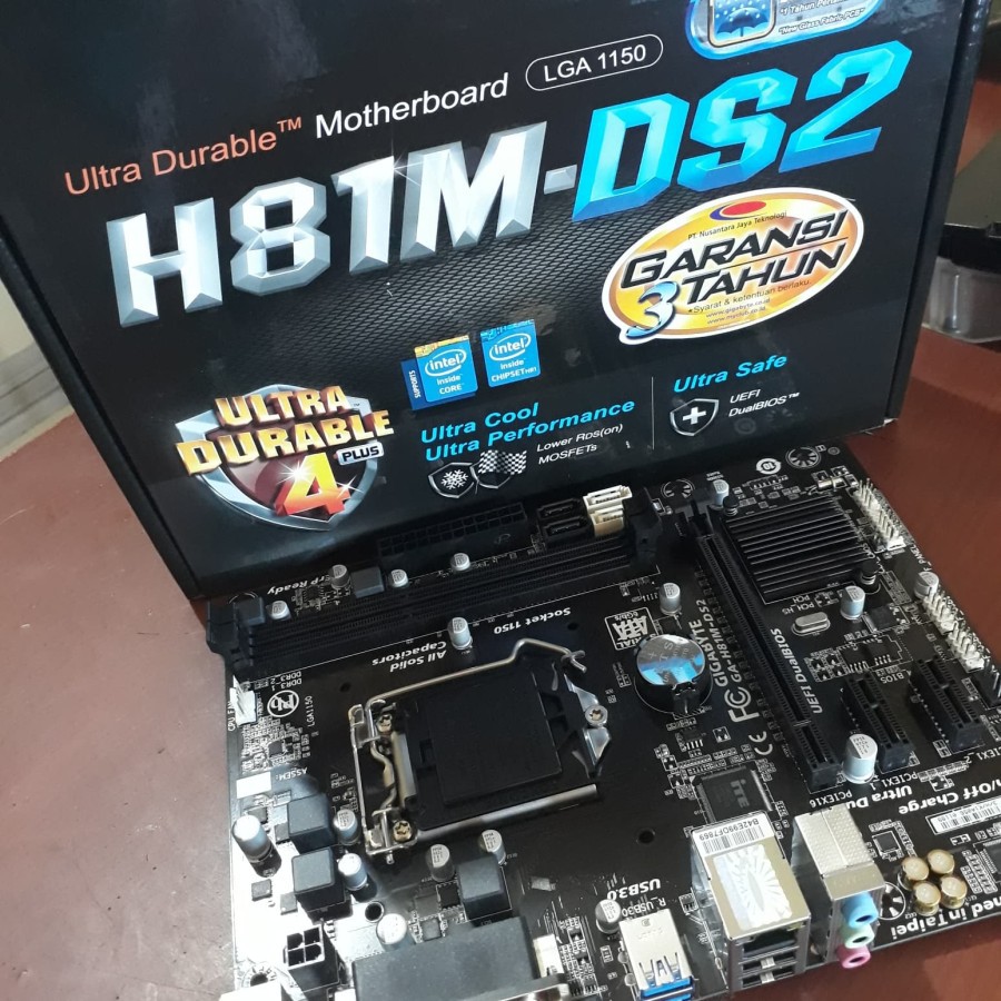 Jual Gigabyte Ga H M Ds Motherboard Lga M Atx Shopee Indonesia