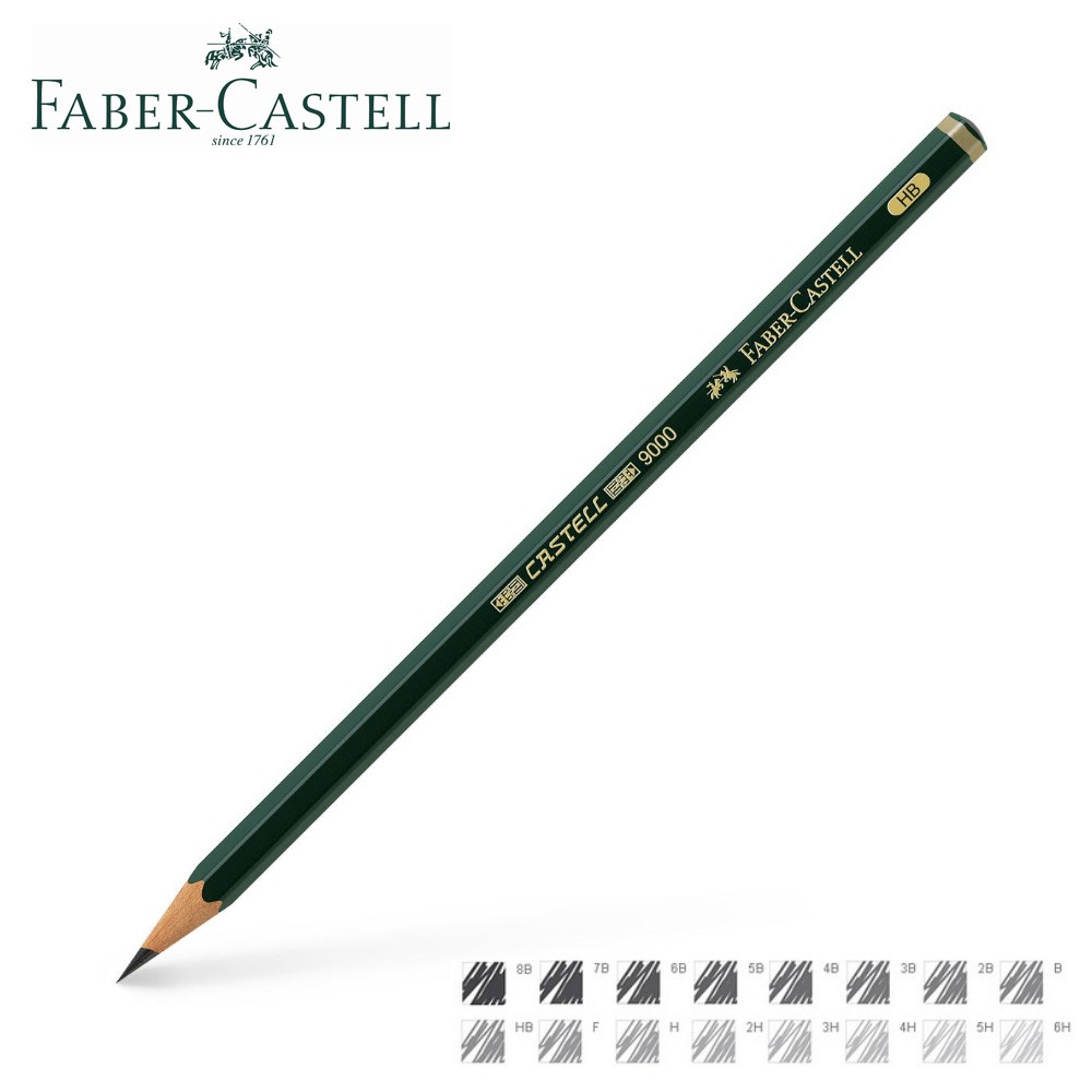 Jual Faber Castell Graphite Pencil 9000 / Pensil Lukis Faber Castell ...