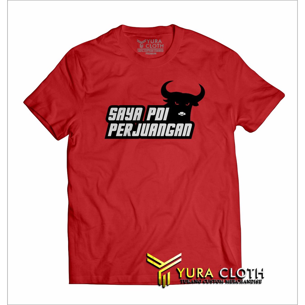 Jual Kaos Pria Distro Saya Pdi Perjuangan Premium Cotton Shopee Indonesia