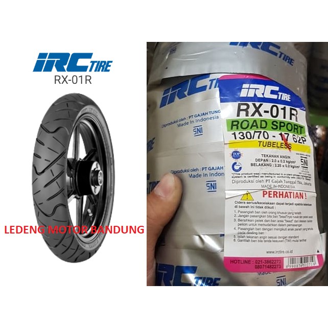Jual IRC 130/70-17 RX 01 Rear Road Winner Ban Tubeless Motor Sport ...