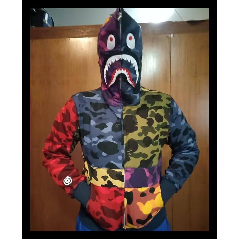 Bape Hoodie Bape Shark Jaket Bape A BATHING APE SHARK X PUBG KOMPLIT