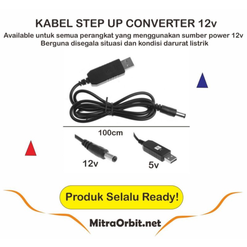 Jual Kabel Converter Step Up Usb V To Dc V For Modem Wifi Orbit