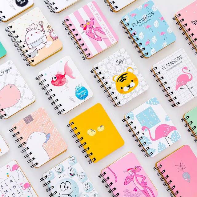 Jual 80 Lembar Notebook Garis Notes Kartun Cute Untuk Catatan Kecil ...