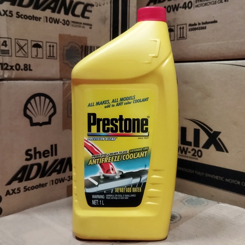 Jual CAIRAN RADIATOR / RADIATOR COOLANT PRESTONE 1 LITER MERAH MUDA ...