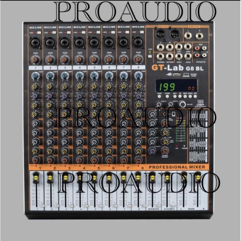 Jual Mixer Audio GT Lab By RDW 8 Channel G8BL Hardcase Original