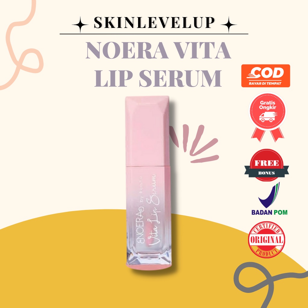 Jual Noera Vita Lip Serum Serum Bibir Pemerah Pencerah Bibir Pink