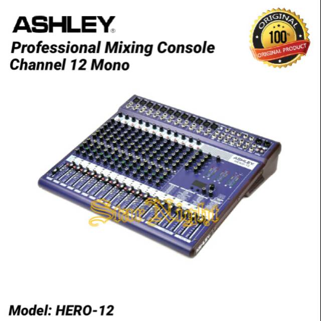 Jual Mixer Ashley Hero 12 Channel Original Multi Effect 199dsp SN