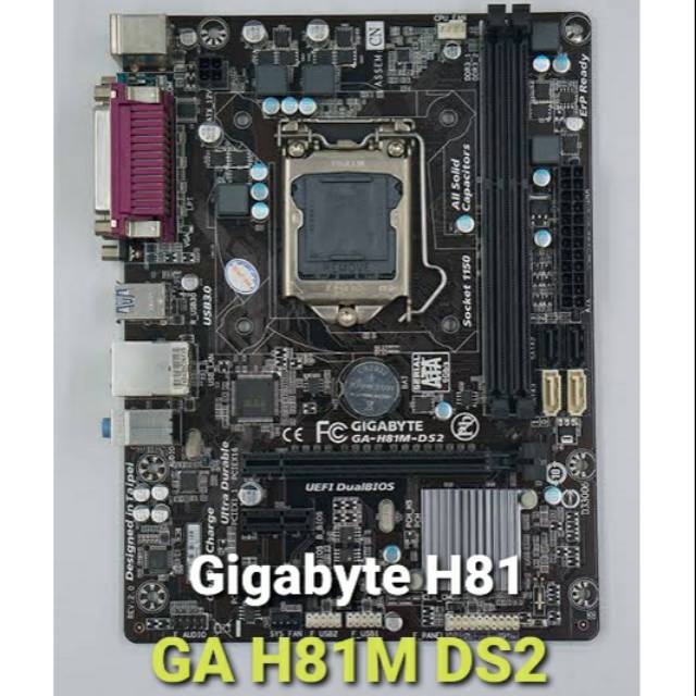 Jual Gigabyte H81 GAH81MDS2 Motherboard Soket 1150 Haswell Refresh