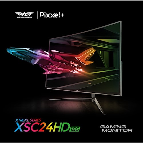 Jual Monitor Gaming Armaggeddon Pixxel+ Xtreme XSC24HD Super Curve