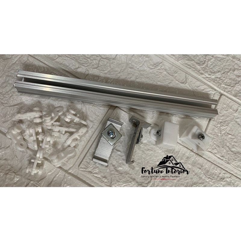 Jual Rel pipa tiang batang gorden kotak almini aluminium bahan tebal ...