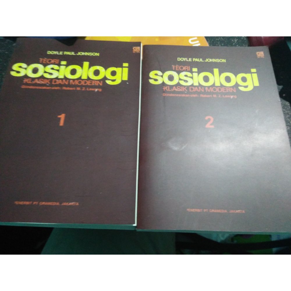 Jual TEORI SOSIOLOGI Klasik Dan Modern Jilid 1 & 2 - Doyle Paul Johnson ...