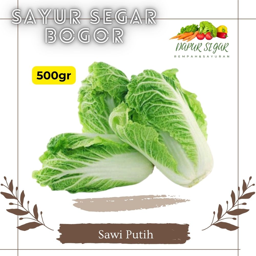 Jual Sawi Putih Cina 500 Gram Sayur Sayuran Segar Bogor Dapur Segar