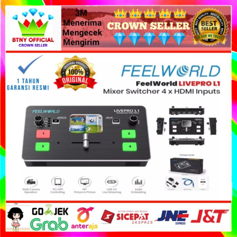 Jual Feelword Livepro L1 Live Pro L1 Multi Format Video Mixer 4k Hdm