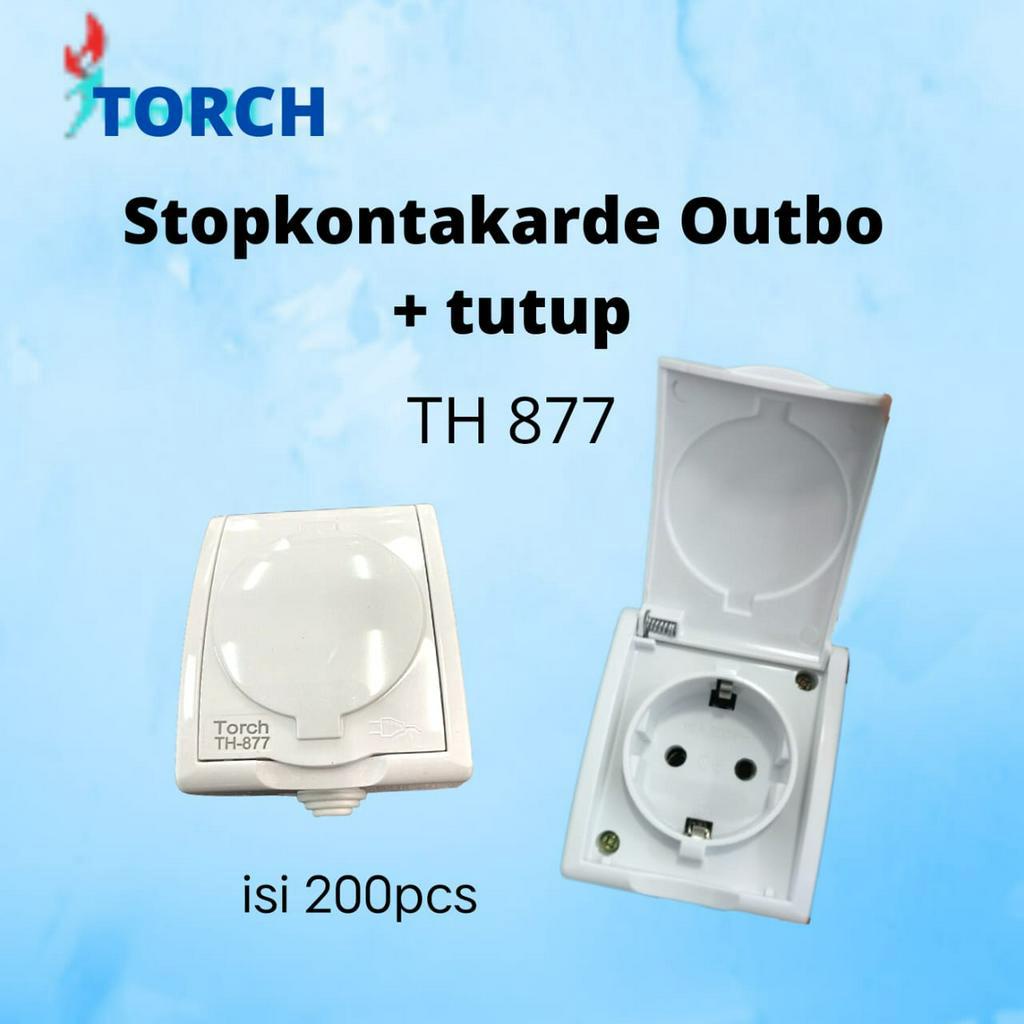 Jual Torch Stop Kontak Outdoor WaterProof Atlantic 1 Lubang Outbow ...