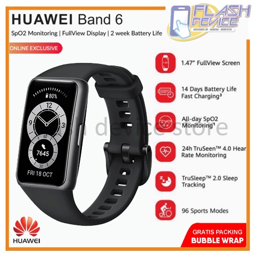 HUAWEI Band 6 Fitness Tracker - Display AMOLED 1.47", Monitoraggio Cardiaco, Sonno, SpO2, Impermeabile - Foto 3
