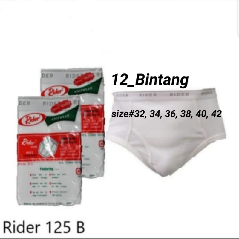 Jual Celana Dalam Pria Rider Putih 125 B/ Rider Celana Dalam 125B Harga ...