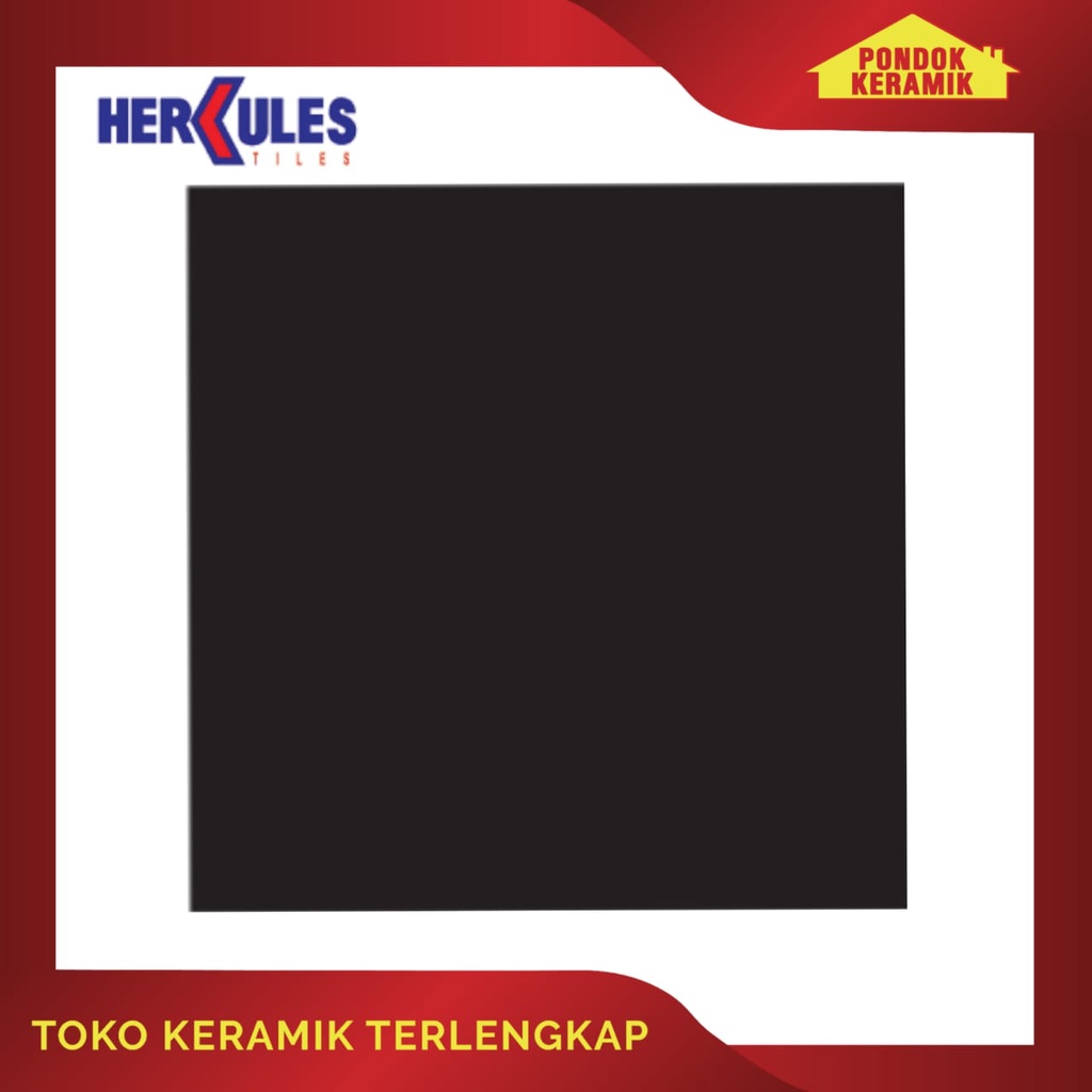 Jual Keramik Lantai Hercules 50x50 B 500 Black Keramik Hitam Polos