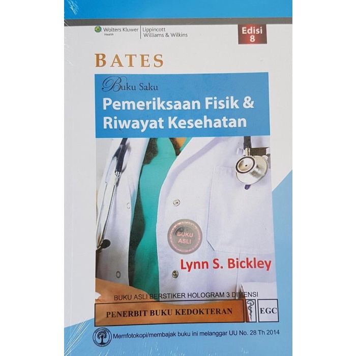 Jual Kedokteran / [Original] Bates Buku Saku Pemeriksaan Fisik Riwayat ...