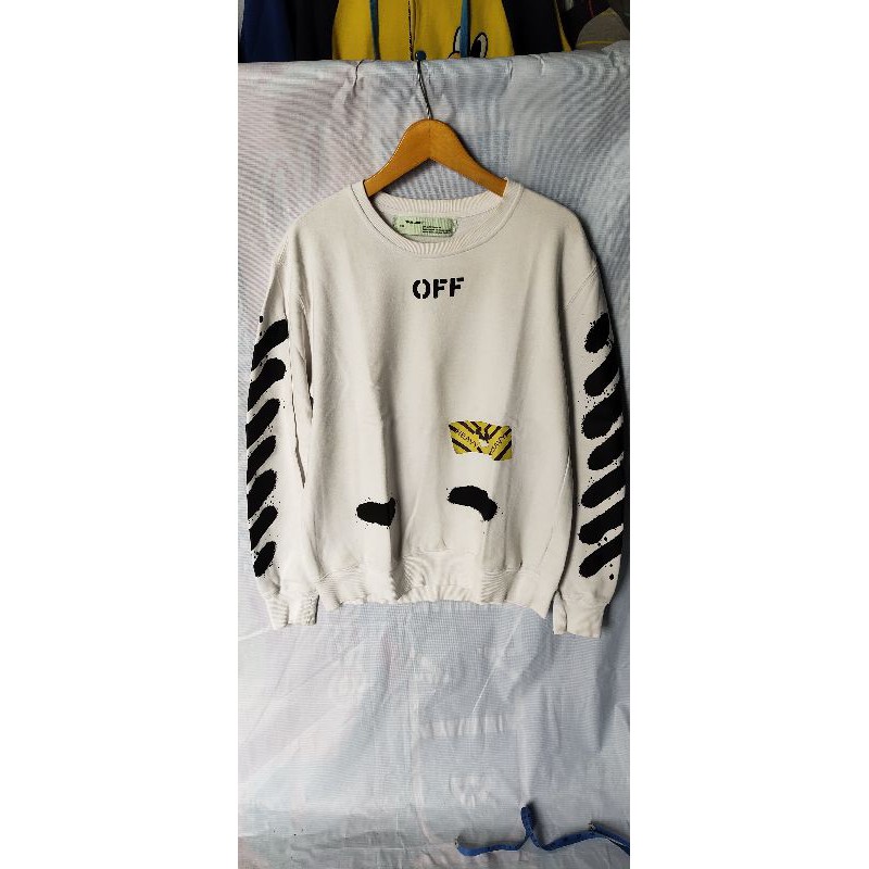 Harga crewneck off white original new arrivals