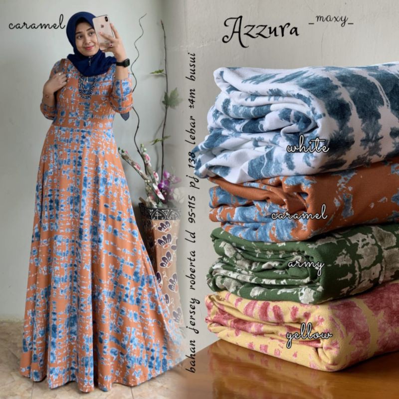 Jual Azzura Maxy (bahan Jersey Roberta) Shopee Indonesia