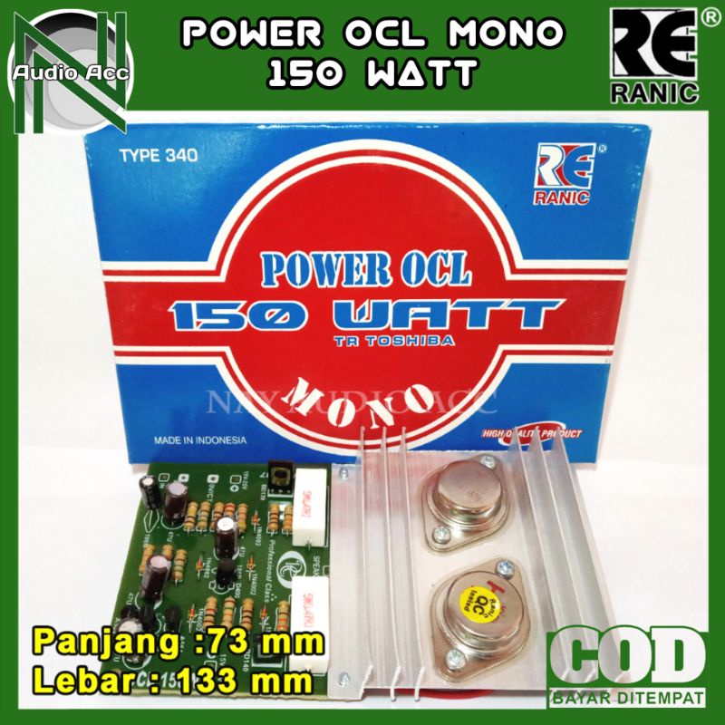 Jual Kit amplifier power ocl mono 150 watt | Shopee Indonesia