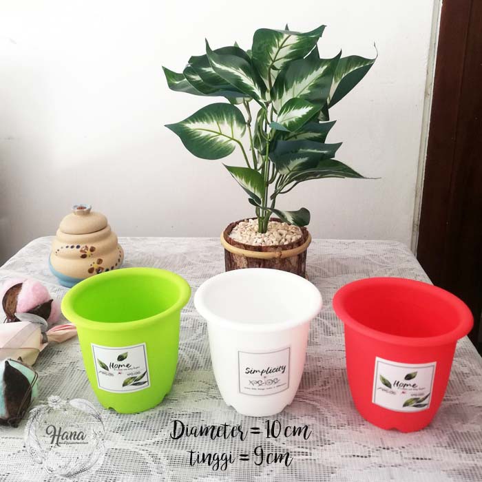 Jual Pot plastik/pot bunga plastik/pot bunga artificial/pot daun ...