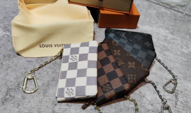 LV Key Pouch Damier Ebene Canvas N62651