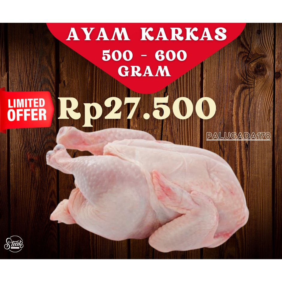 Jual Ayam Karkas Broiler Ayam Potong Utuh 0 5 0 6 Kg Utuh Frozen