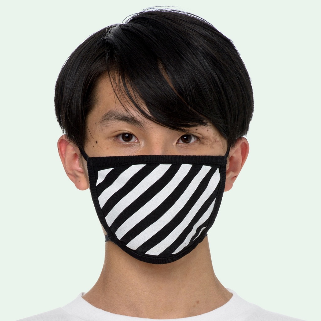 Jual Off White Diagonal Mask Black White | Shopee Indonesia