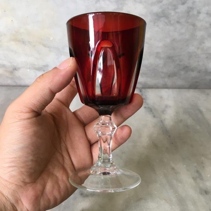 Jual Gelas kristal wine merah type B | Shopee Indonesia