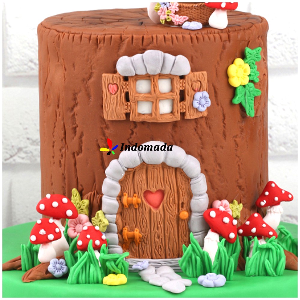 Jual Indomada Cetakan Silikon Fondant Rumput Coklat Permen Puding Grass ...
