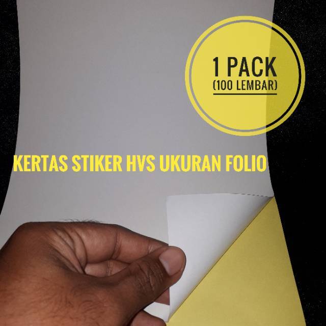 Jual Kertas Stiker Doff F4 Kertas Sticker Hvs Matte Folio Shopee