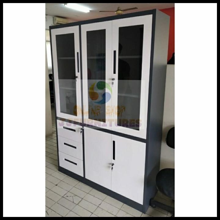 Jual Lemari Arsip/Filling Cabinet Full Plat Besi 3 Pintu 3 Laci Fc 312 ...