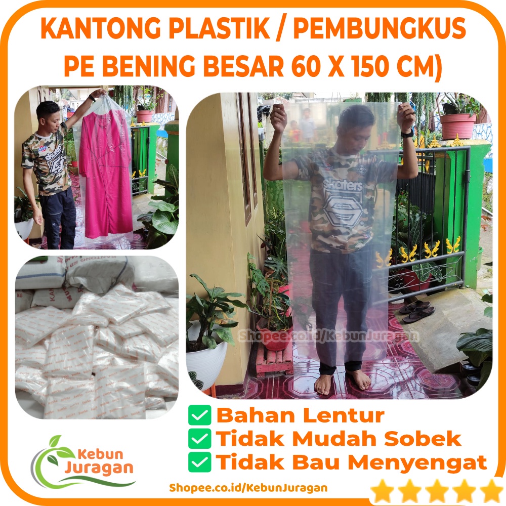 Jual Kantong Plastik Besar Bening Plastik Pe X Cm Plastik Bening