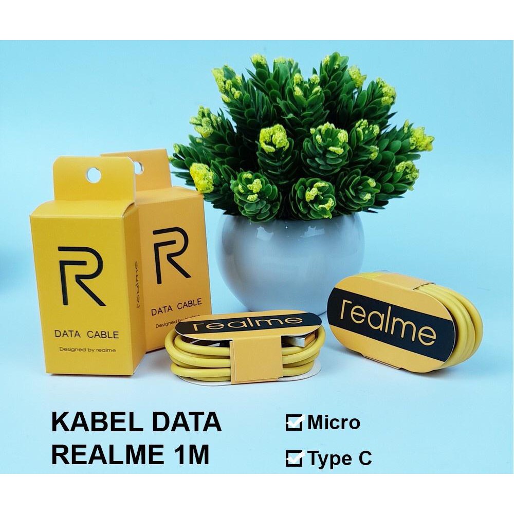 Jual Kabel Data Realme TYPE C Usb Cable Warna Kuning 1 Meter / Kabel ...