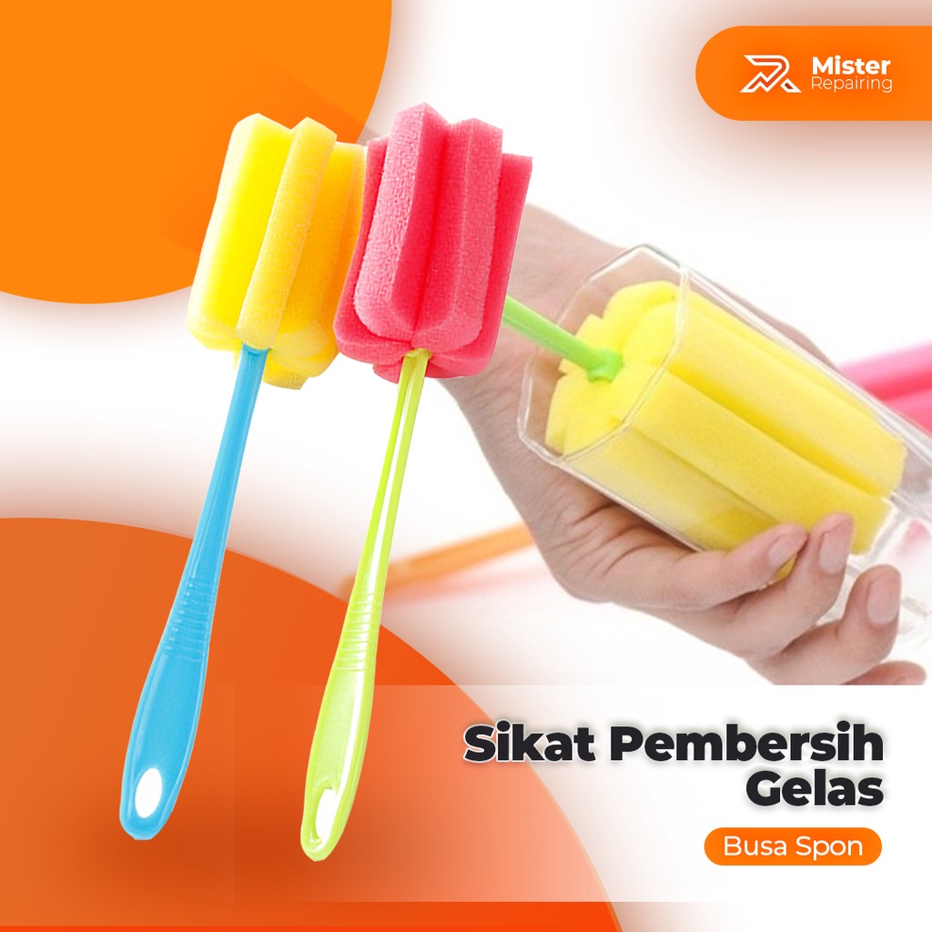 Jual Sikat Busa Spons Pembersih Gelas Botol Shopee Indonesia 6481