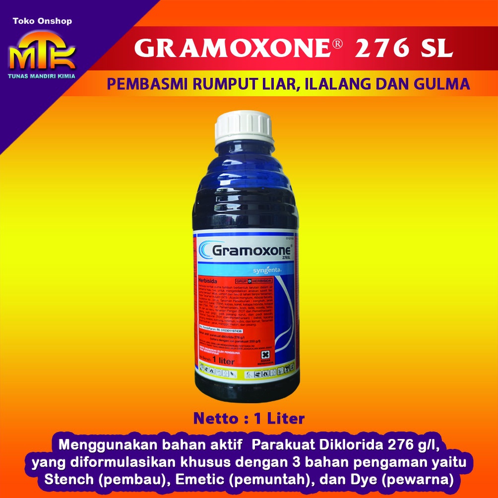 Jual Gramoxone 276 Sl Herbisida Pembasmi Rumput Liar Ilalang Dan Gulma