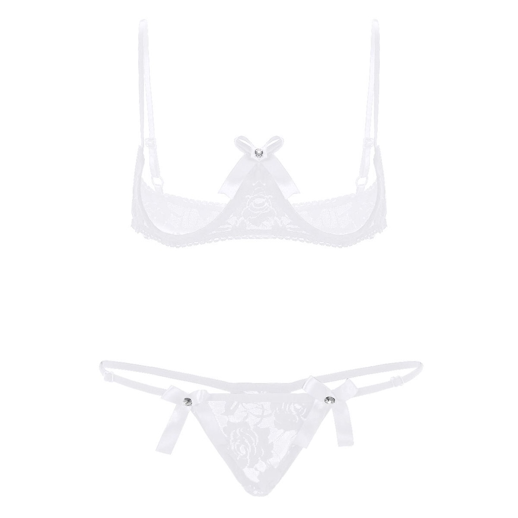 Jual Preorder Lingerie Renda Seksi Pakaian Dalam Wanita Tipis Set Lingerie Bra Tembus Pandang 1215