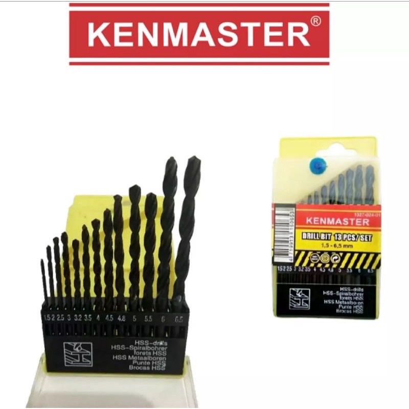 Jual Kenmaster Mata Bor Besi Pcs Drill Bit Set Original Shopee Indonesia