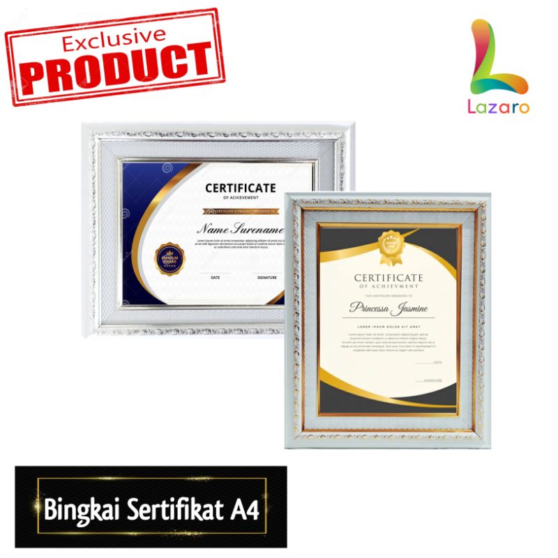 Jual Bingkai Penghargaan Bingkai Sertifikat Frame Piagam Bingkai Ijazah