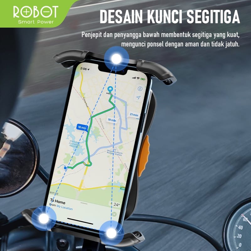 Jual ROBOT RT-MH03 HOLDER SEPEDA MOTOR MOTORCYCLE STANG HANDLEBAR ...
