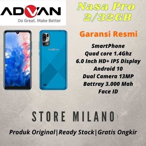 Jual Advan Nasa Pro 2/32GB Garansi Resmi | Shopee Indonesia