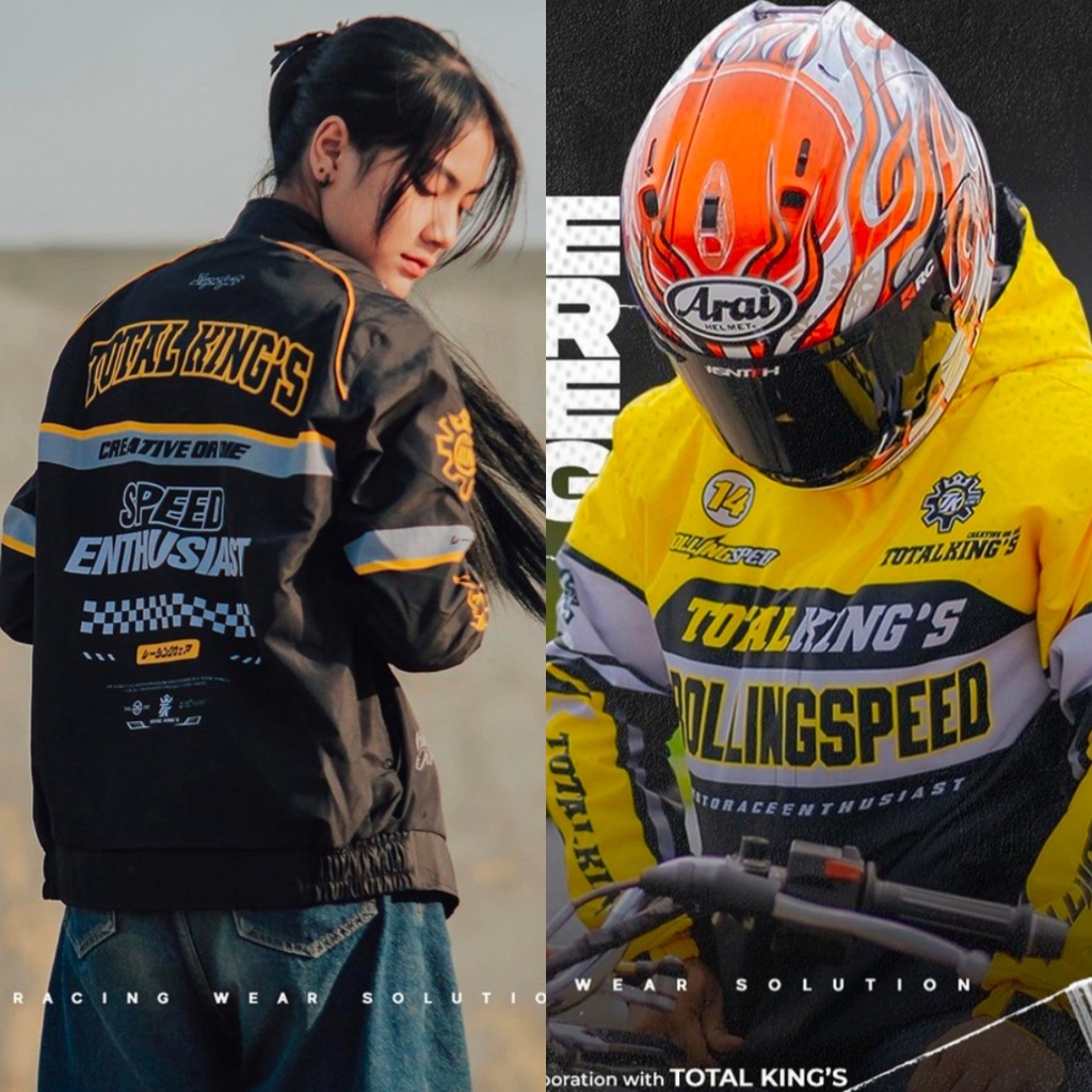Jual Jaket Rollingspeed X Total Kings Gratis Stiker | Shopee Indonesia