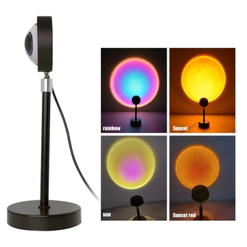 Lampu Sunset LED RGB Aesthetic Aluminium 27cm